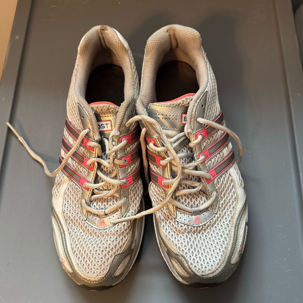 ADIDAS BOOST White, silver, coral 378075 Athletic